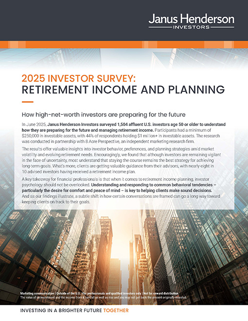 front cover of the 2025 Investor Survey brochure
