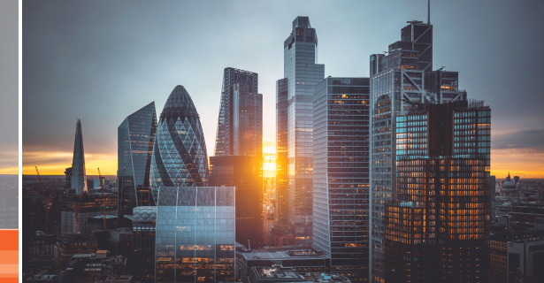 Blick auf die Stadt London