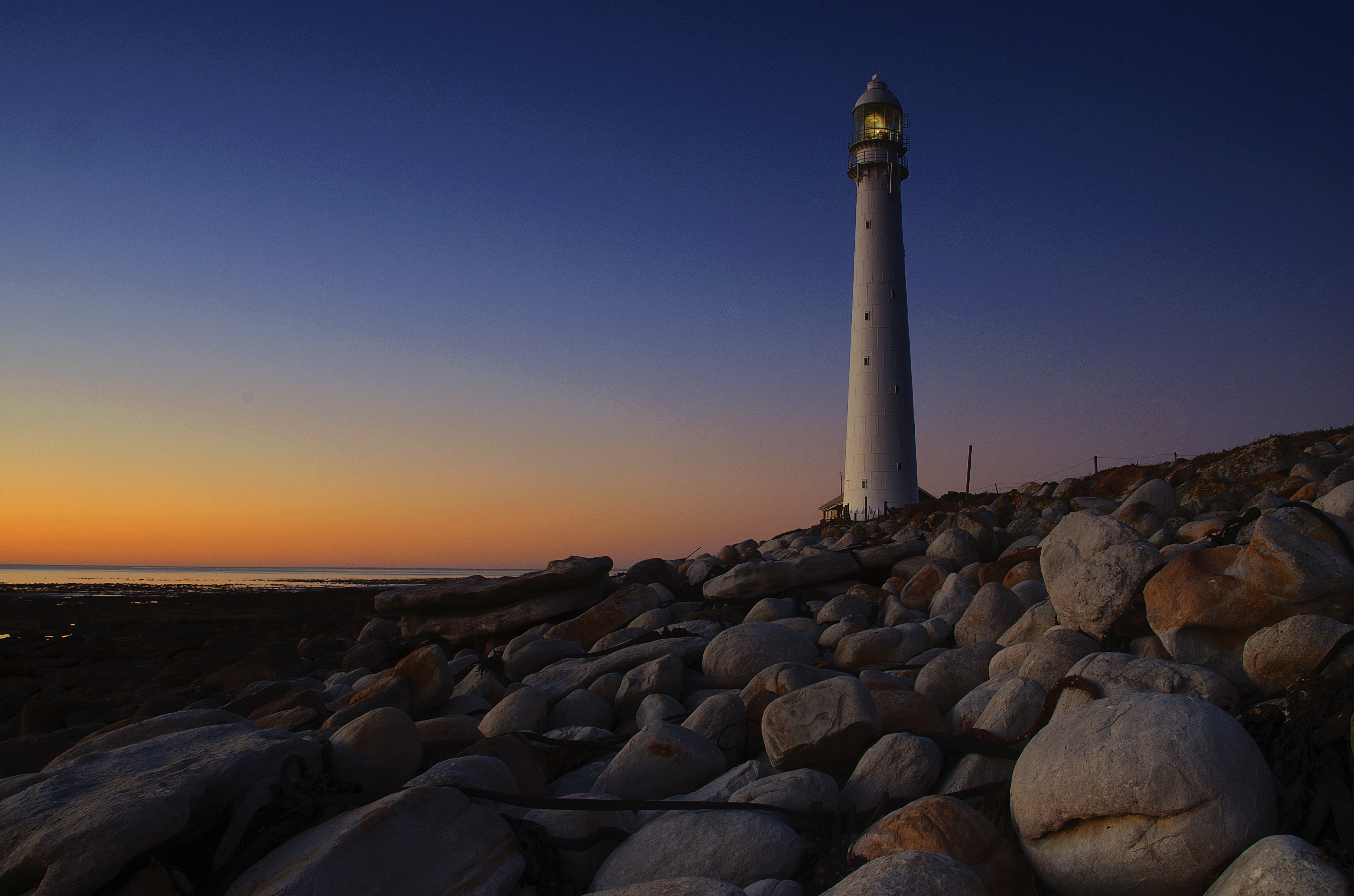 Lighthouse at sunset