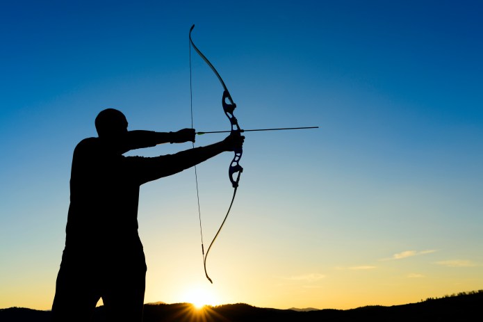 Archer at sunset