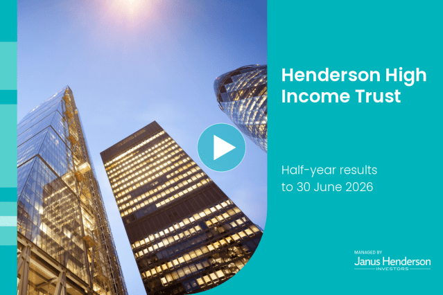 Henderson High Income Trust: half-year results 2026