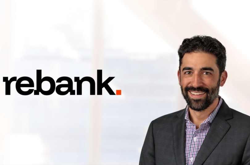 Rebank podcast: How ETFs Inform the Next image of Nick Cherney next to the rebank logo for our article on Phase of Tokenized Finance with Janus Henderson