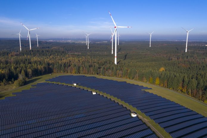 Wind and solar in forest