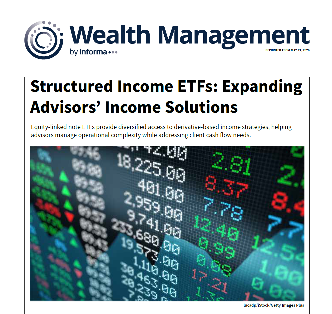 cover of the Structured Income ETFs whitepaper
